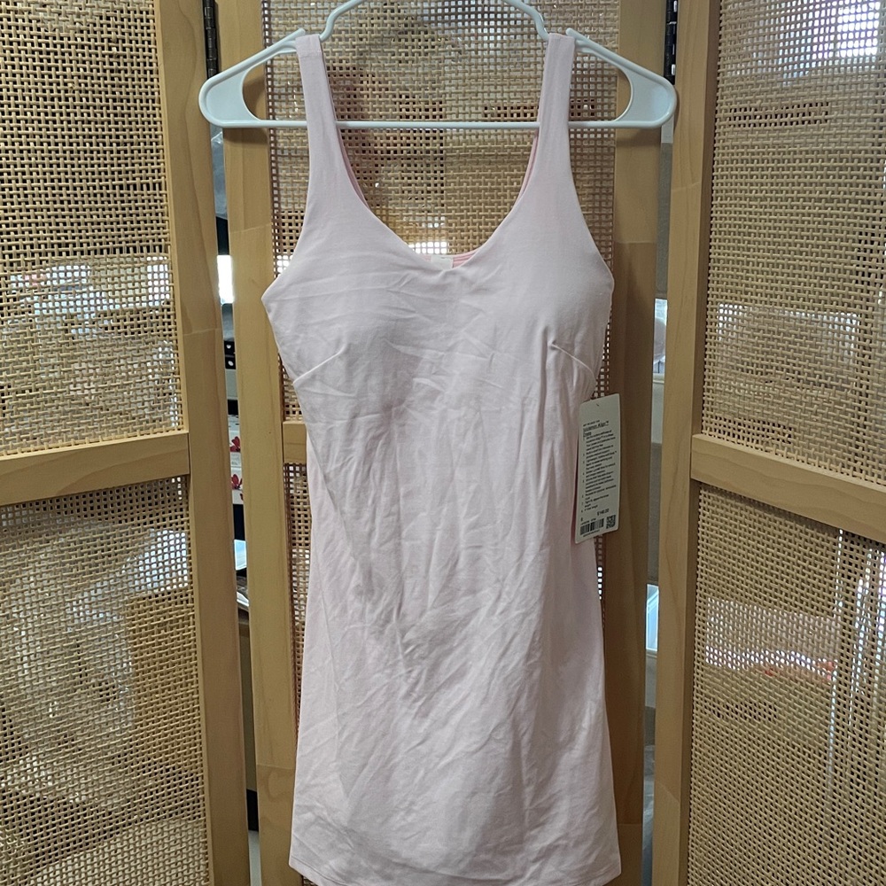 NWT lululemon align dress size 6 small STMI strawberry milkshake pink
